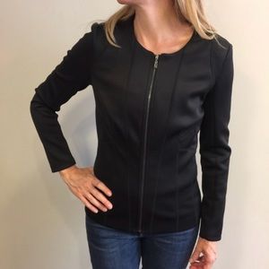 Laundry by Shelli Segal Black Zip-Front Jacket – Size 10